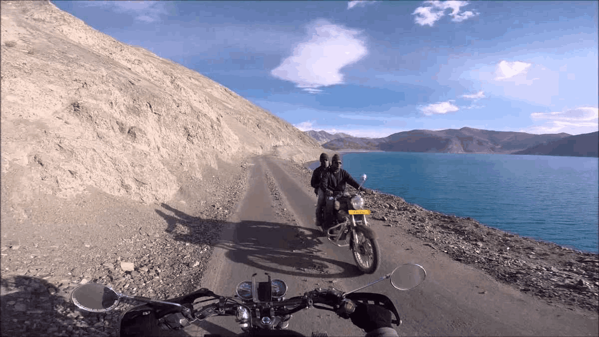 Can travelers join the motorcycle tour alone or with a pillion?