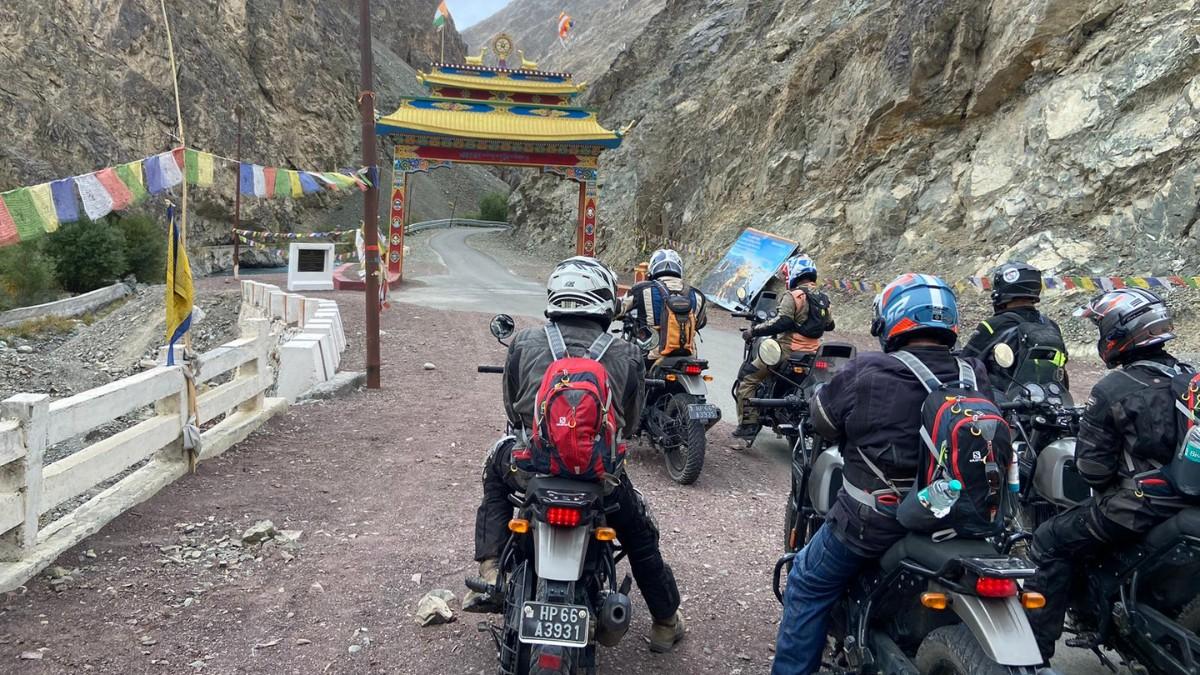 Is riding gear provided for an India motorcycle tour?