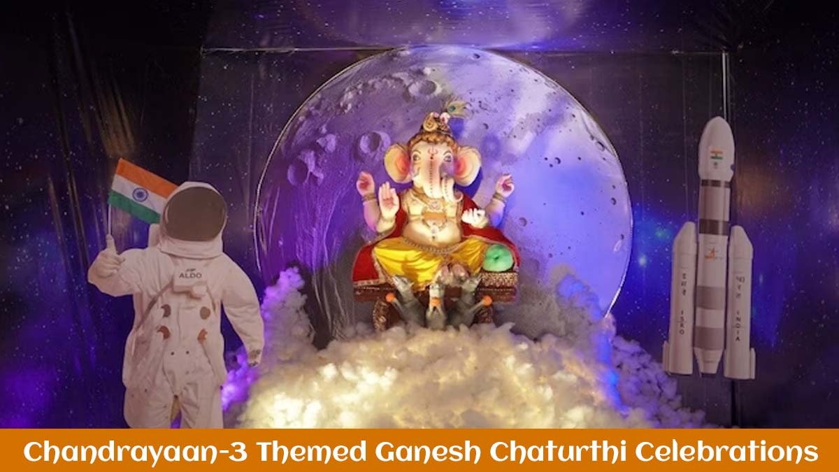 Chandrayaan-3 Inspired Ganesh Chaturthi Pandals in Tamil Nadu & Kolkata