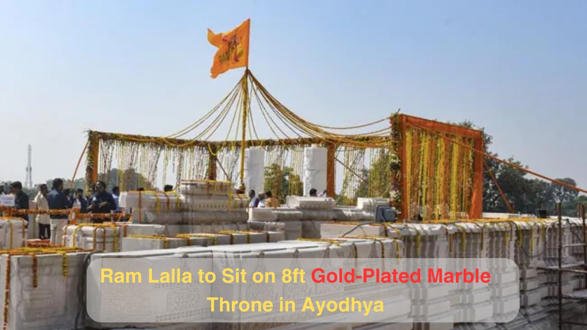 Ayodhya Grand Ram Temple Gets 8-Foot Gold-Plated Throne for Lord Ram