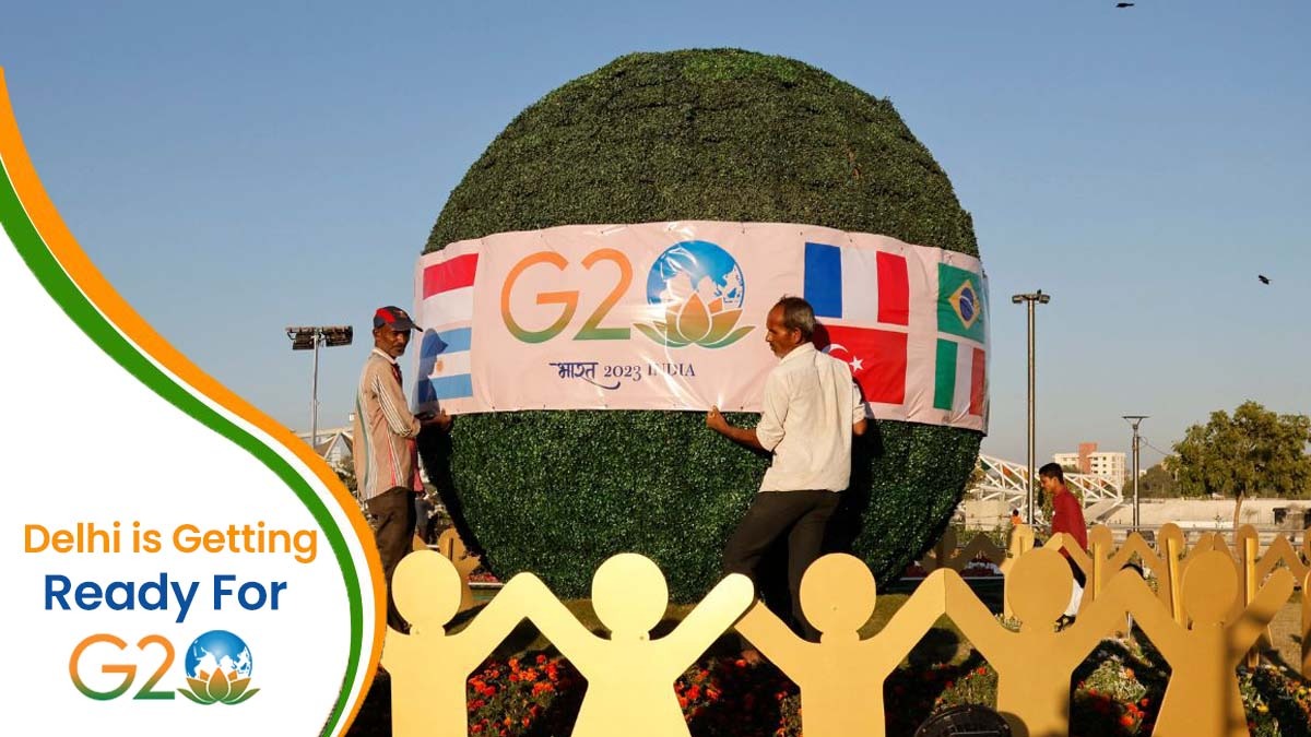 Beautifying Delhi Streets for G-20 Summit with Over 60 lakh Graceful Flowerpots