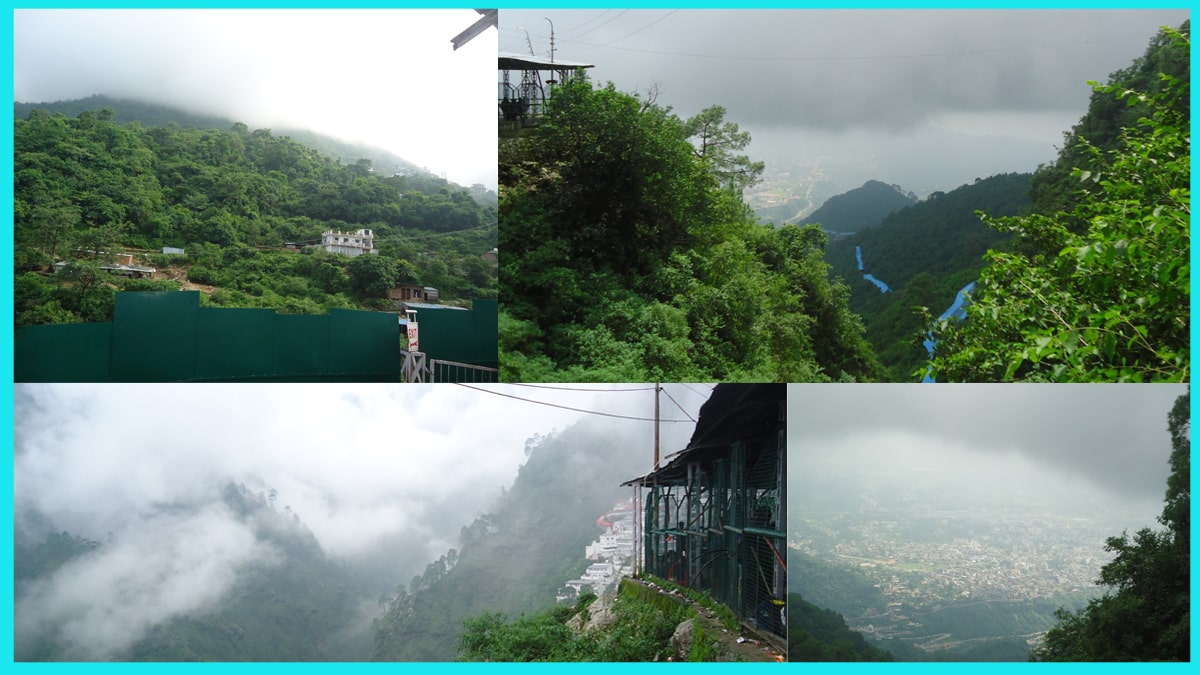 Beautiful nature sights at Vaishno Devi