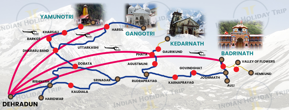 Chardham Yatra Route